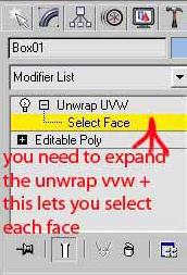 CLOSE UP OF UVW UNWRAP IN THE STACK